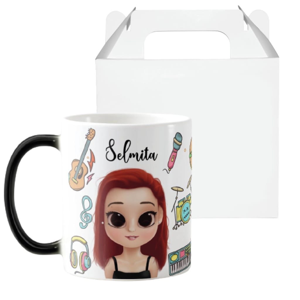 Caneca Mágica Presente Personalizado Professora de Música