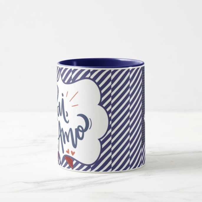 Caneca Pai Presente Aniversário com Frase Pai Te Amo