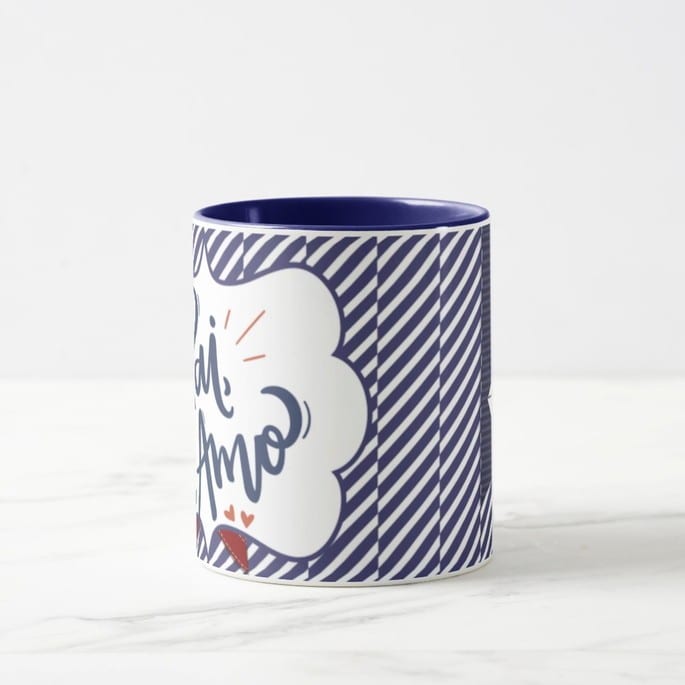 Caneca Pai Presente Aniversário com Frase Pai Te Amo