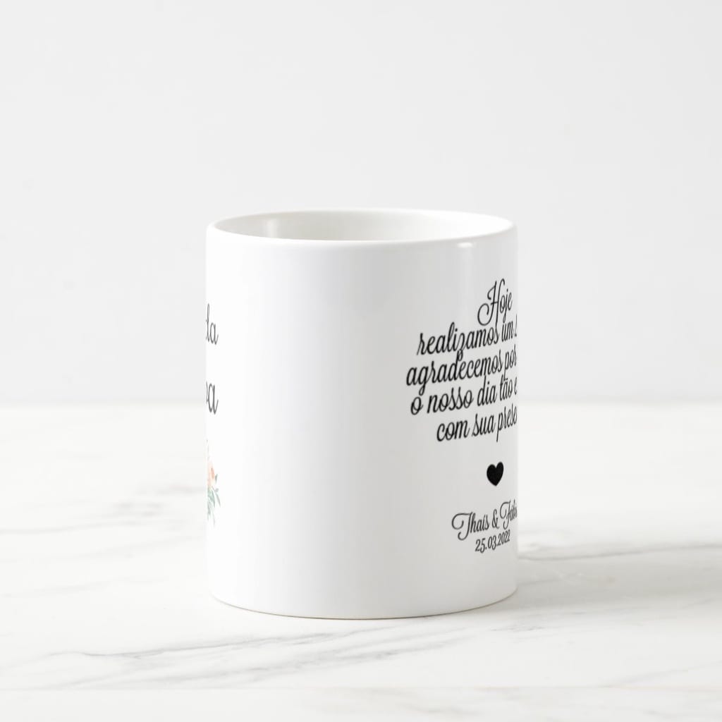 Caneca Presente De Casamento Para Mãe Da Noiva