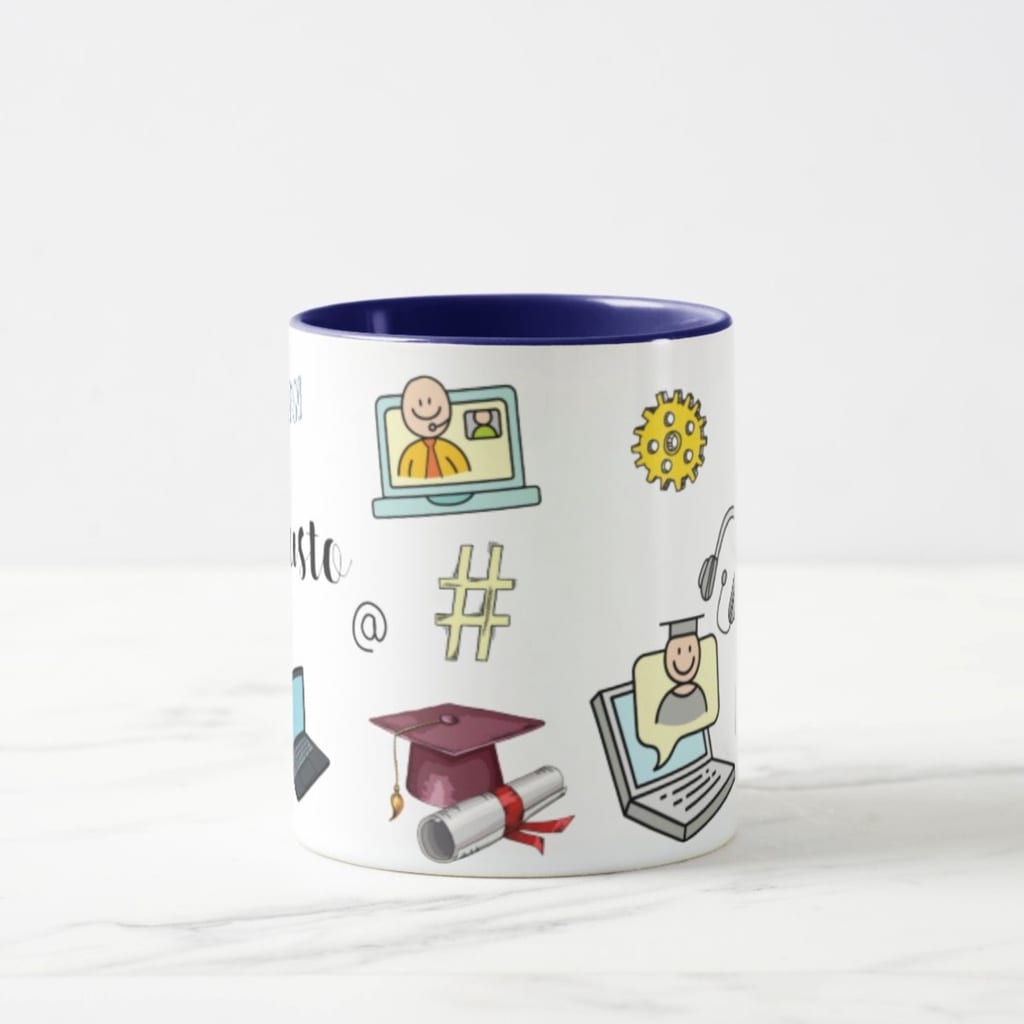 Caneca Professor Informática Presente Personalizado com Nome