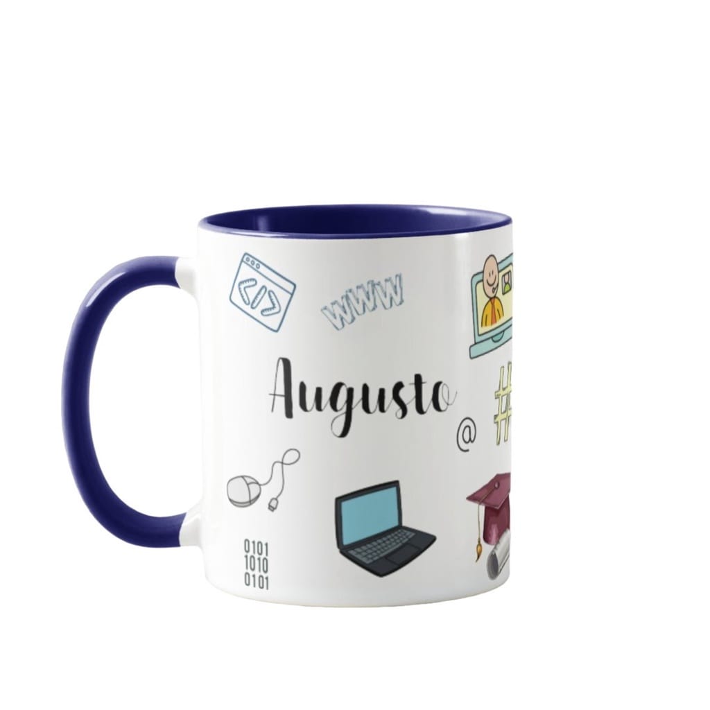 Caneca Professor Informática Presente Personalizado com Nome - Dia dos Professores (Informática)