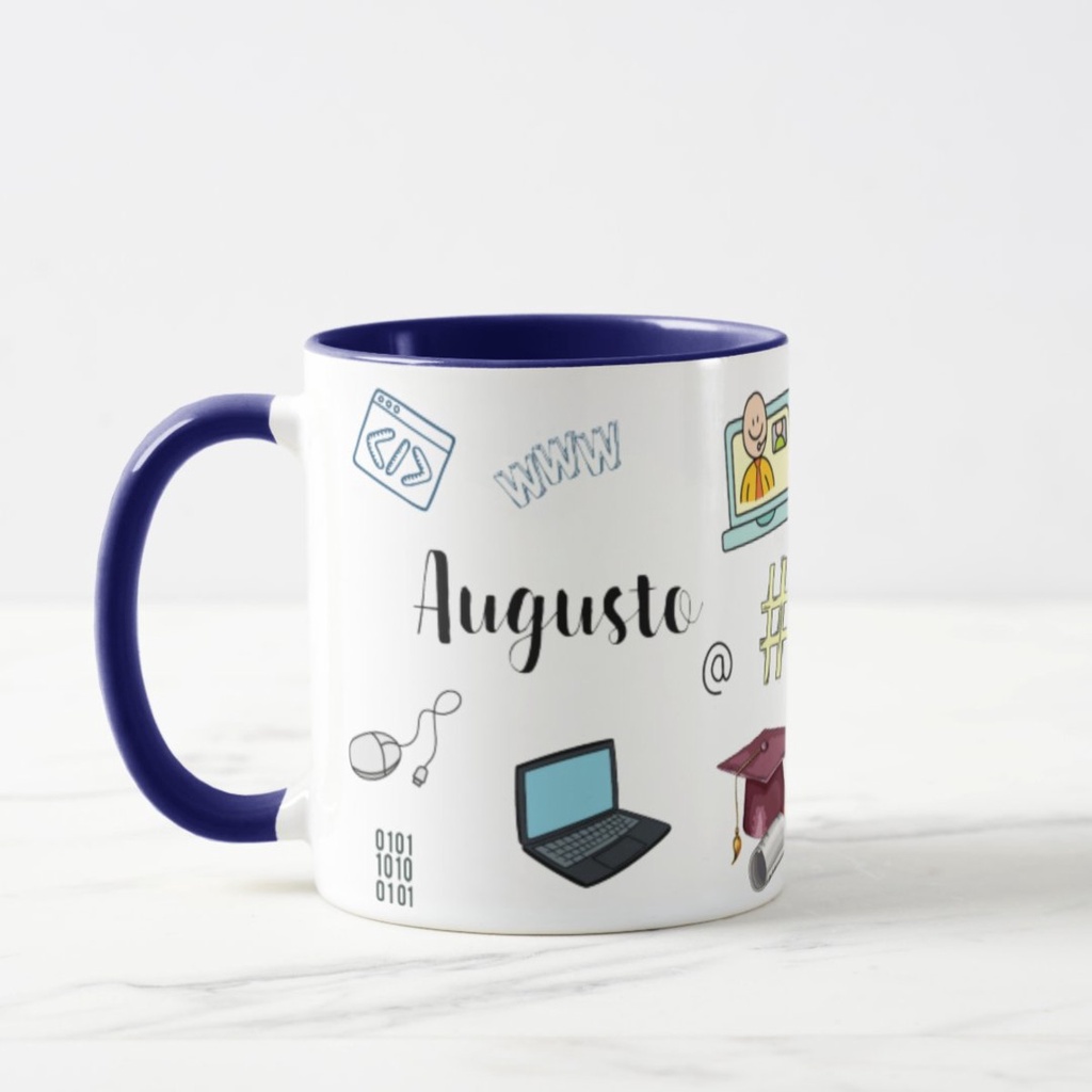 Caneca Professor Informática Presente Personalizado com Nome
