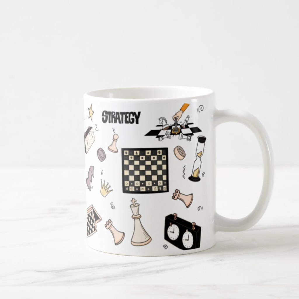Caneca Personalizada de Jogo de Xadrez Xadrezista Enxadrista