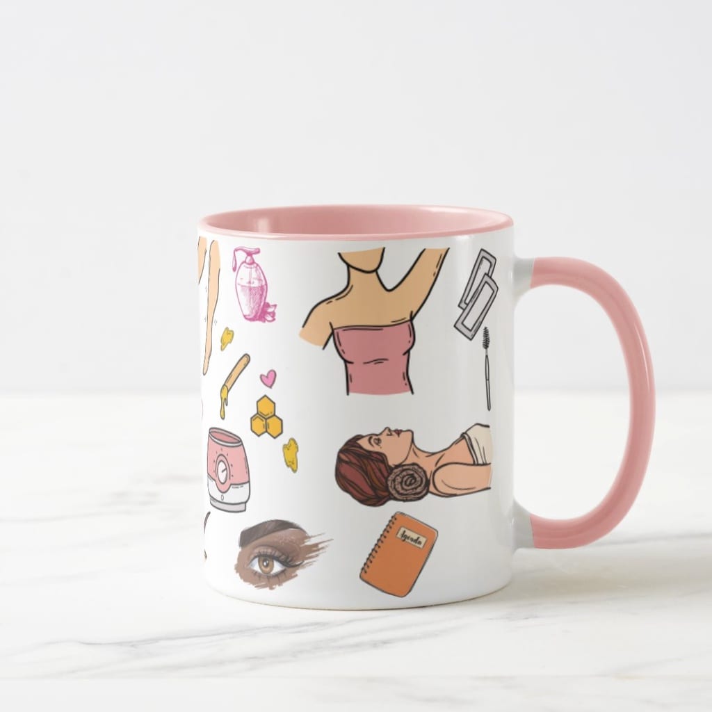 Caneca Personalizada Criativa com Nome Profissão Depiladora