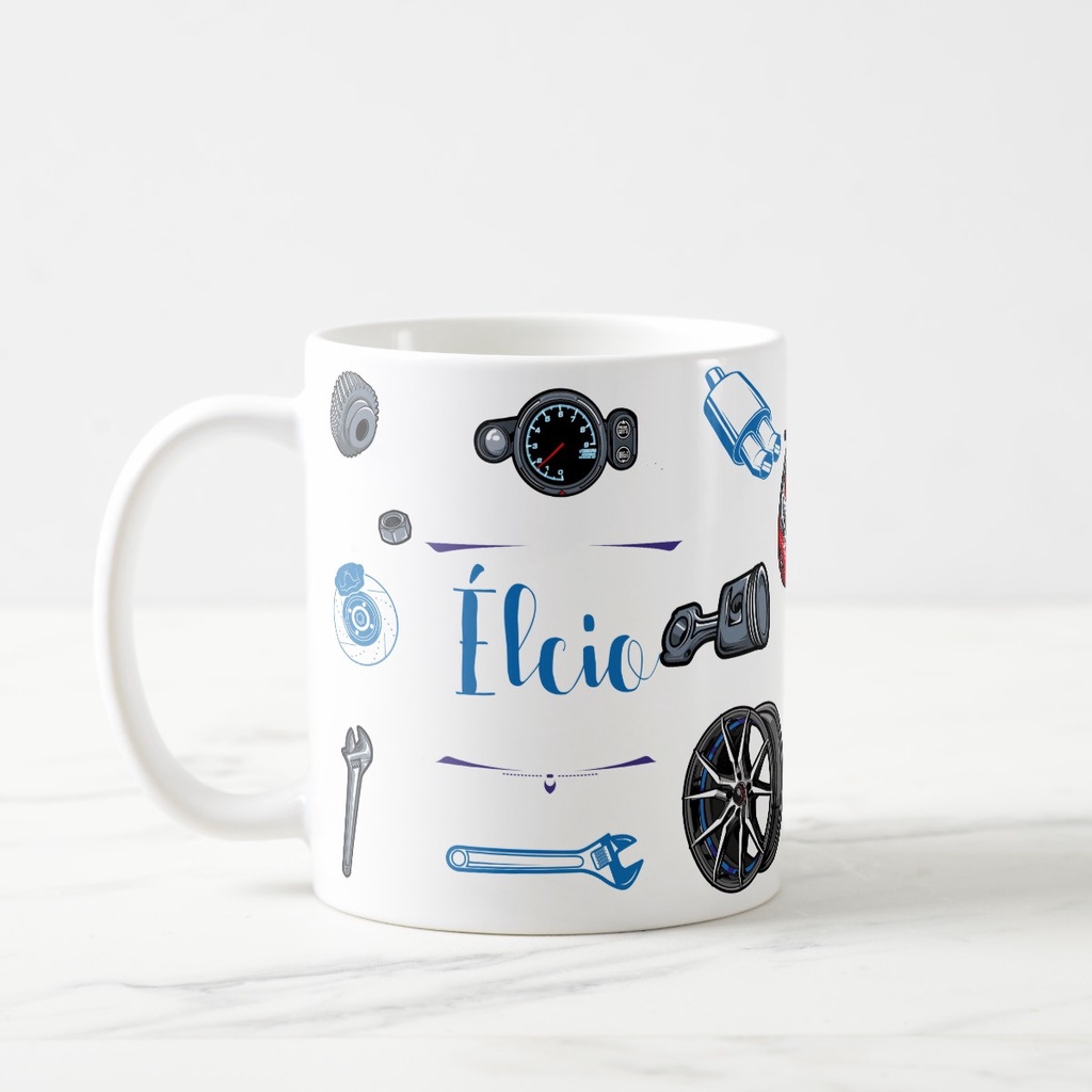 Caneca Personalizada Profissão Mecânica Presente Mecânico - Profissões (Engenheiro(a))