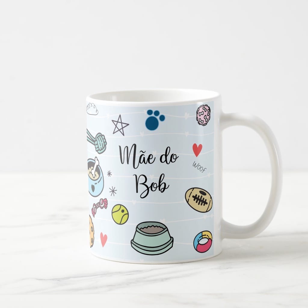 Caneca Personalizada Presente Pet Salsichinha com Nome