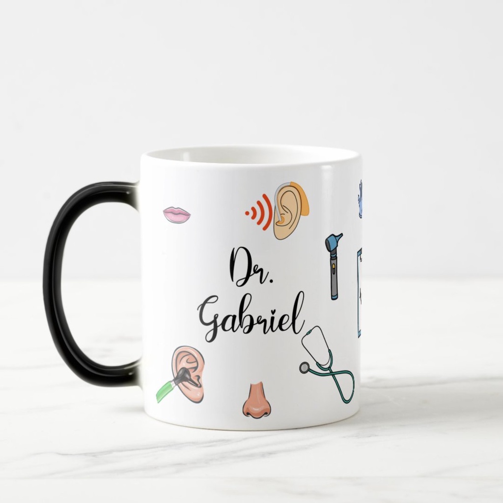 Caneca Mágica Presente Criativo com Nome para Otorrino