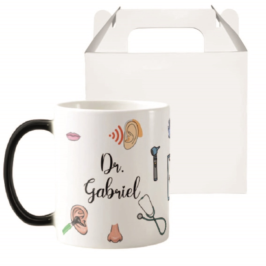 Caneca Mágica Presente Criativo com Nome para Otorrino
