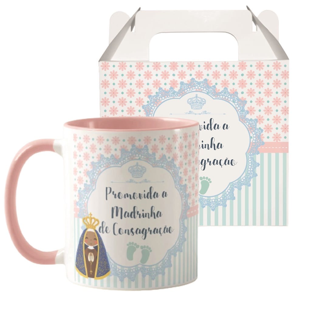 Caneca Presente Especial para Madrinha de Consagração - Batizado (Madrinha de Consagração)