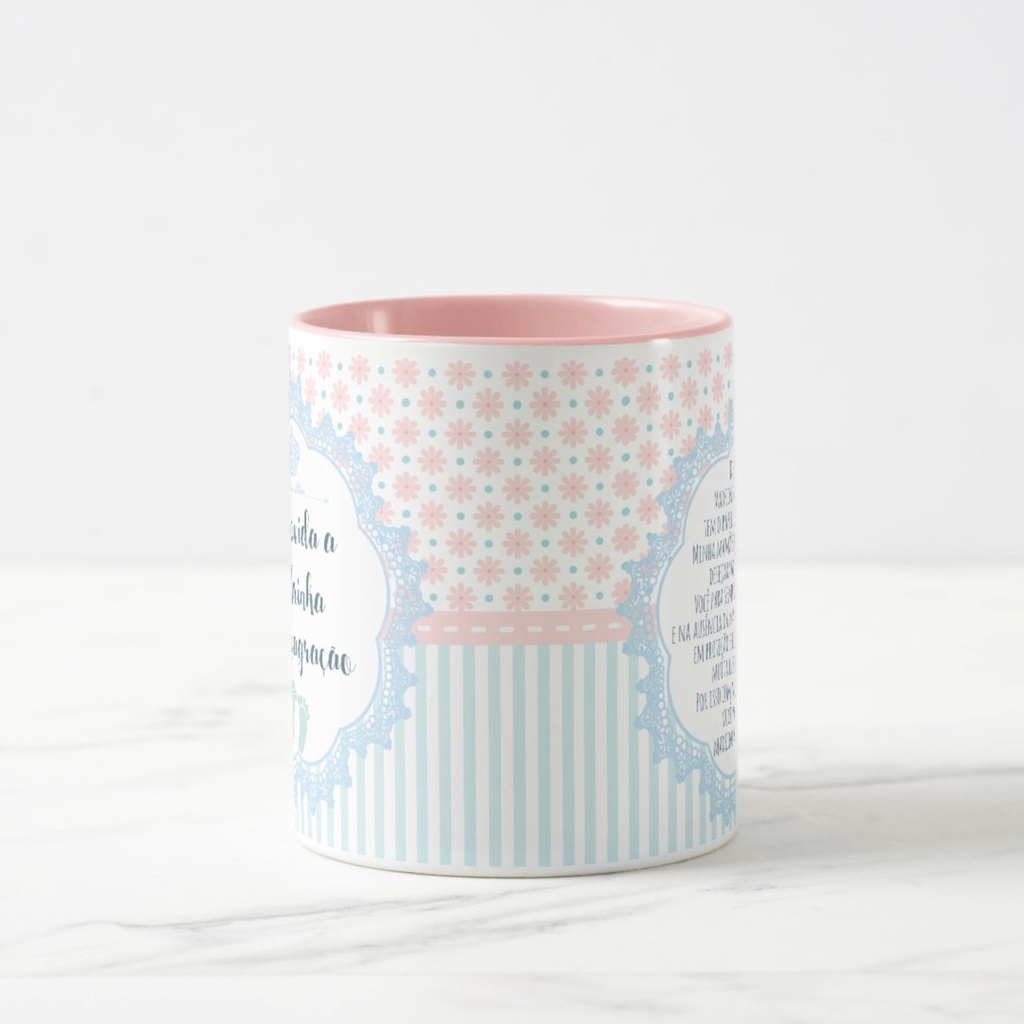 Caneca Presente Especial para Madrinha de Consagração