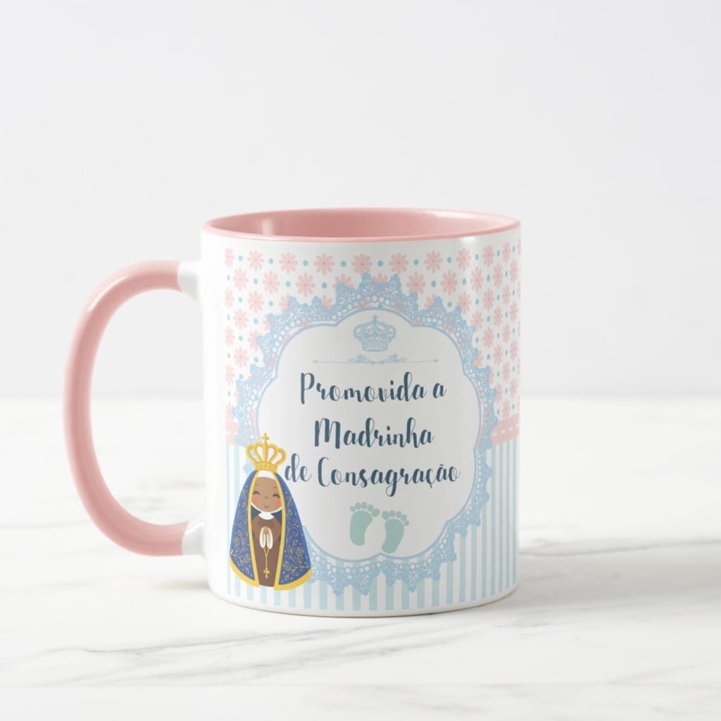 Caneca Presente Especial para Madrinha de Consagração
