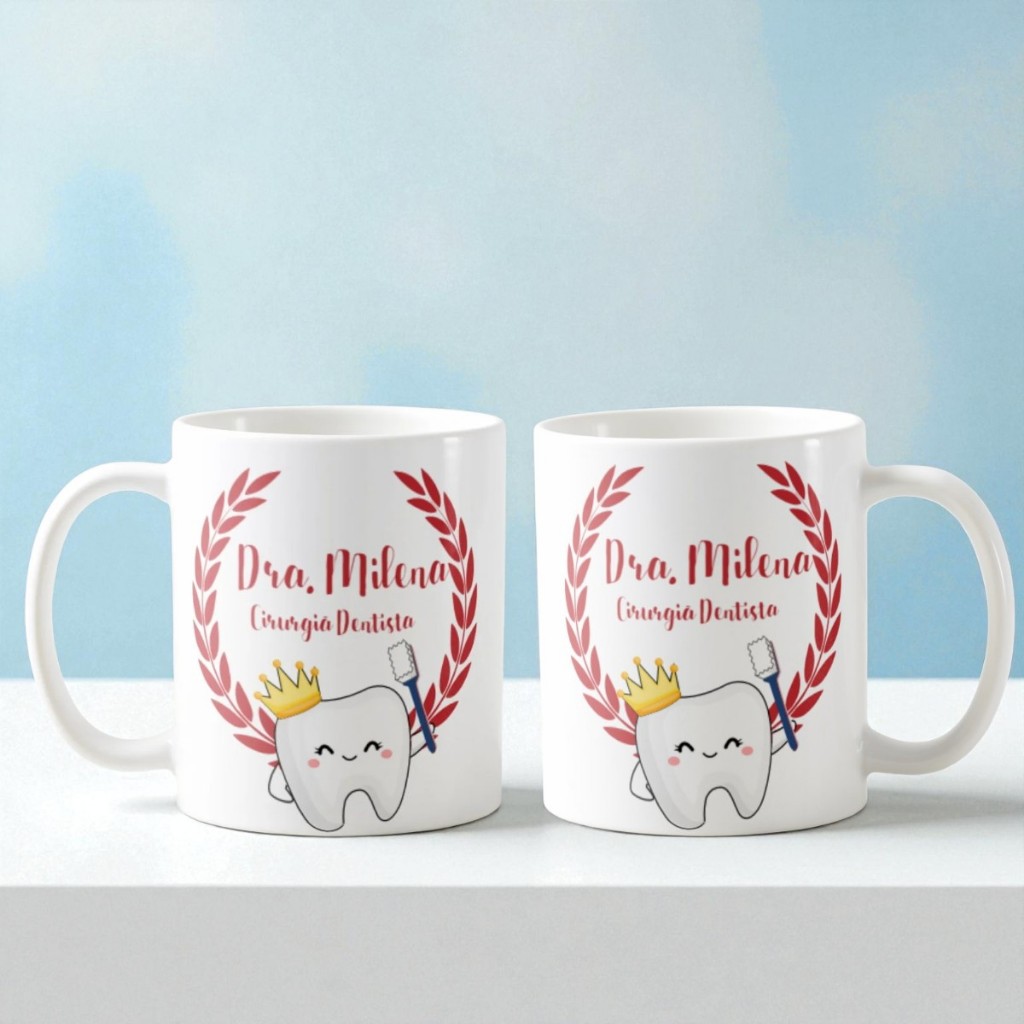 Caneca Odontologia Profissão Presente Cirurgiã Dentista
