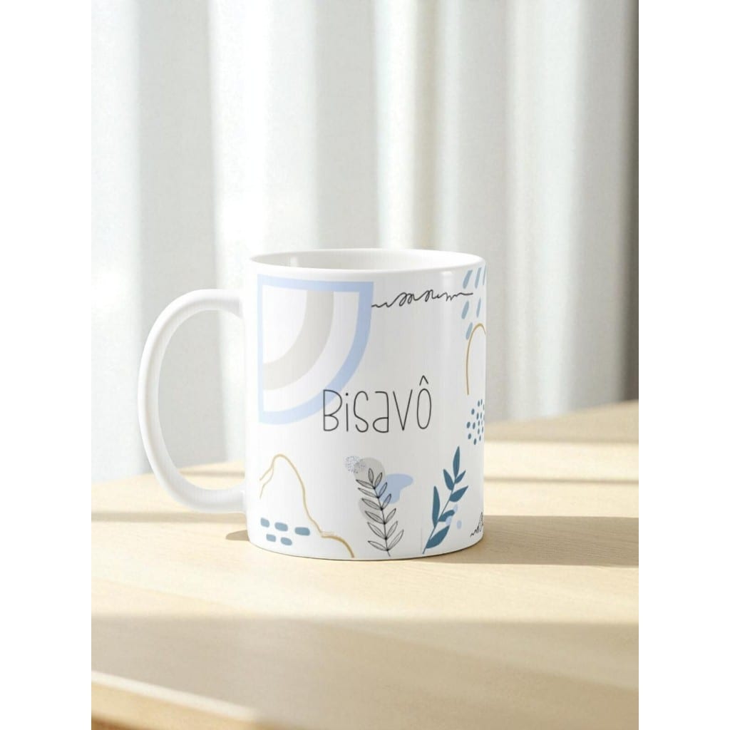 Caneca Presente Revelação de Gravidez Estou à Caminho Bisavô - Anúncio de Gravidez (Bisavô)