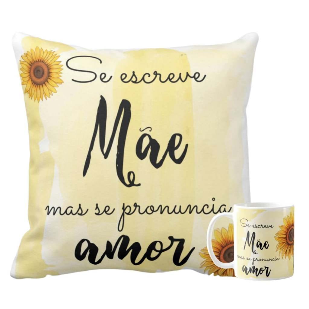Kit Presente Almofada e Caneca Uso Exclusivo- Dia das Mães