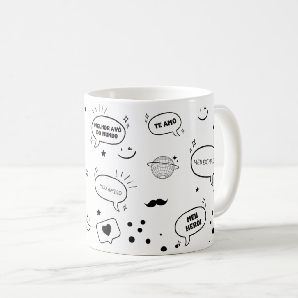 Caneca Presente Criativo Meu Exemplo para o Melhor Avô
