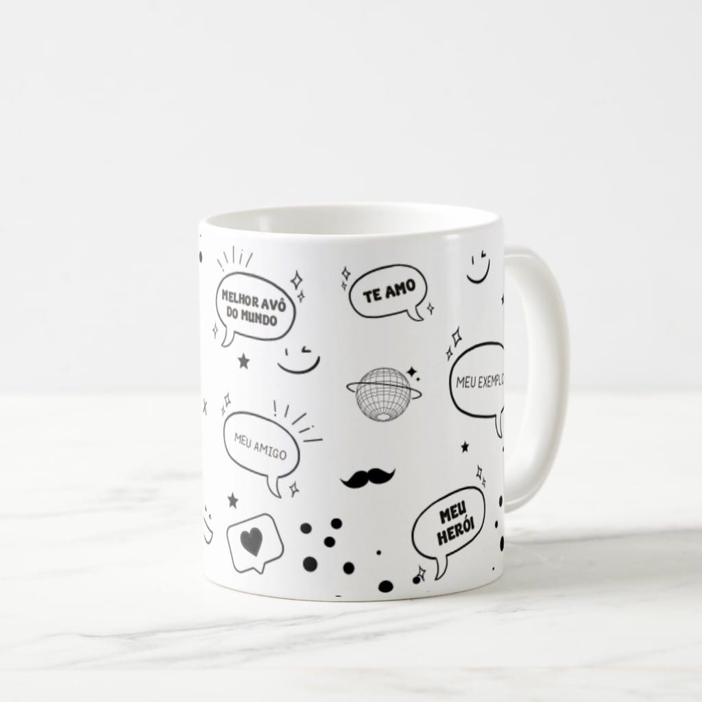 Caneca Presente Criativo Meu Exemplo para o Melhor Avô
