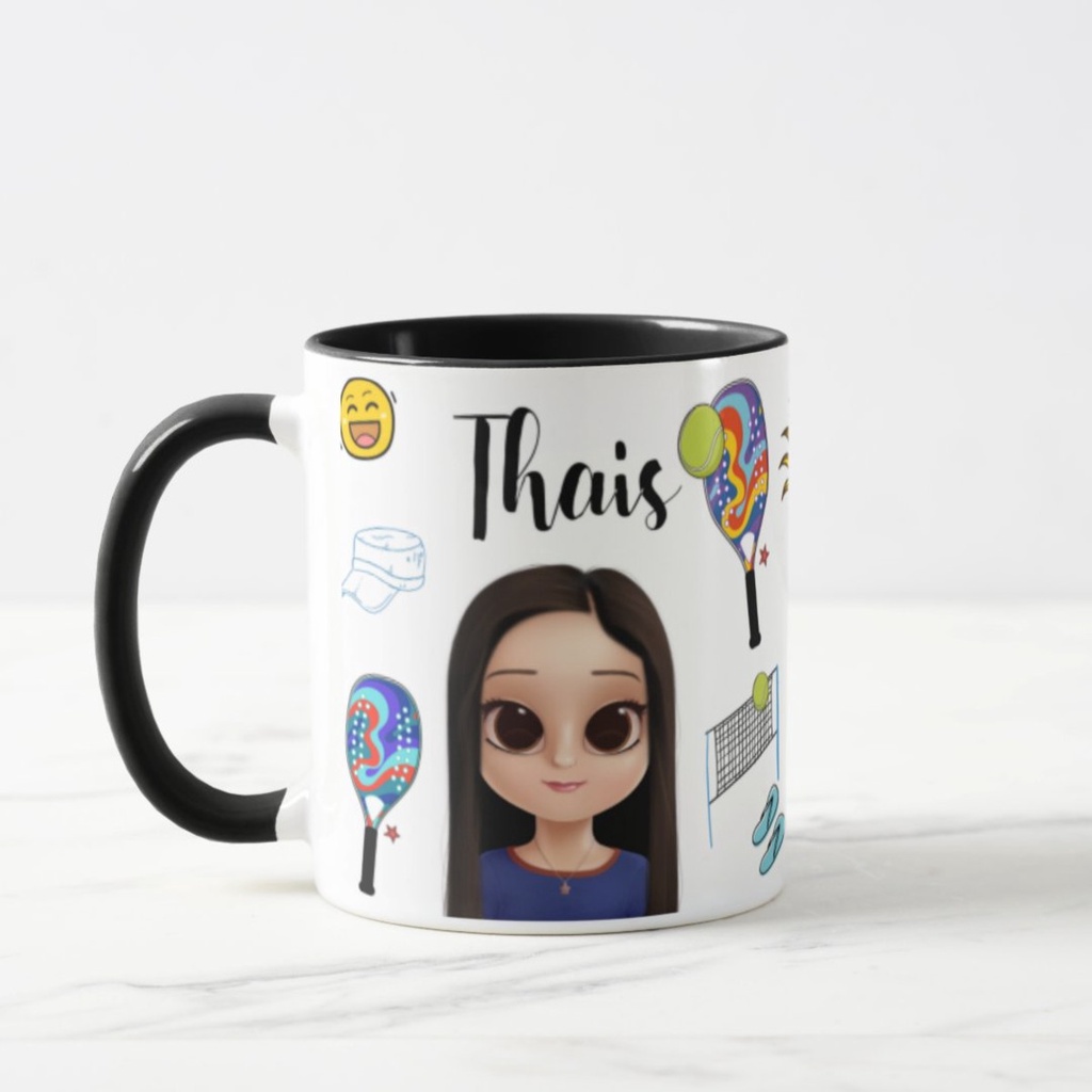 Caneca Presente Personalizado Beach Tennis para Tenista