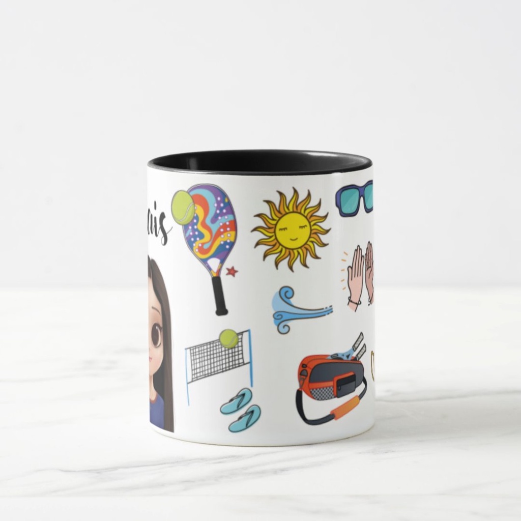 Caneca Presente Personalizado Beach Tennis para Tenista