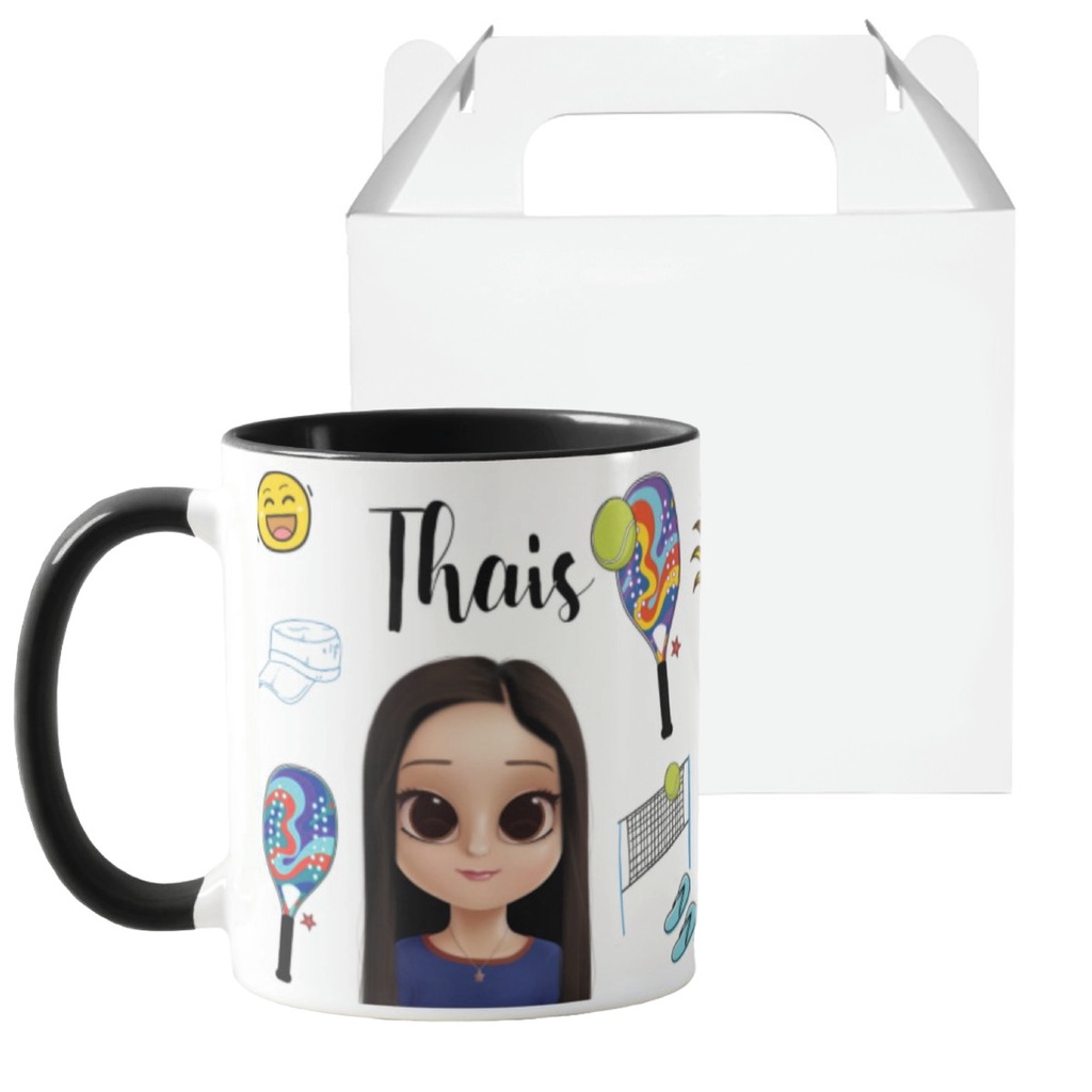 Caneca Presente Personalizado Beach Tennis para Tenista - Hobbies (Esportista)