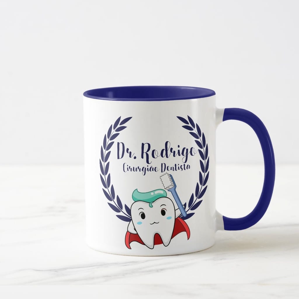 Caneca Personalizada Presente Divertido Cirugião Dentista