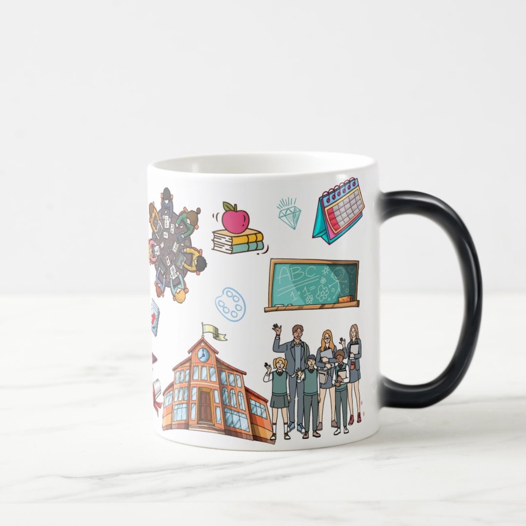 Caneca Mágica Divertida Presente para Diretora Escolar