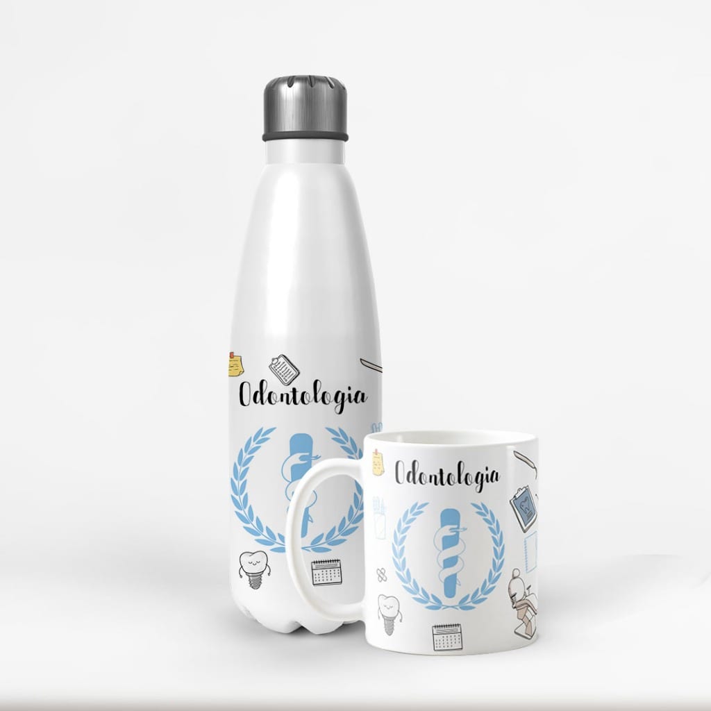 Kit Profissões Presente Personalizado Ondontologia Lembrança