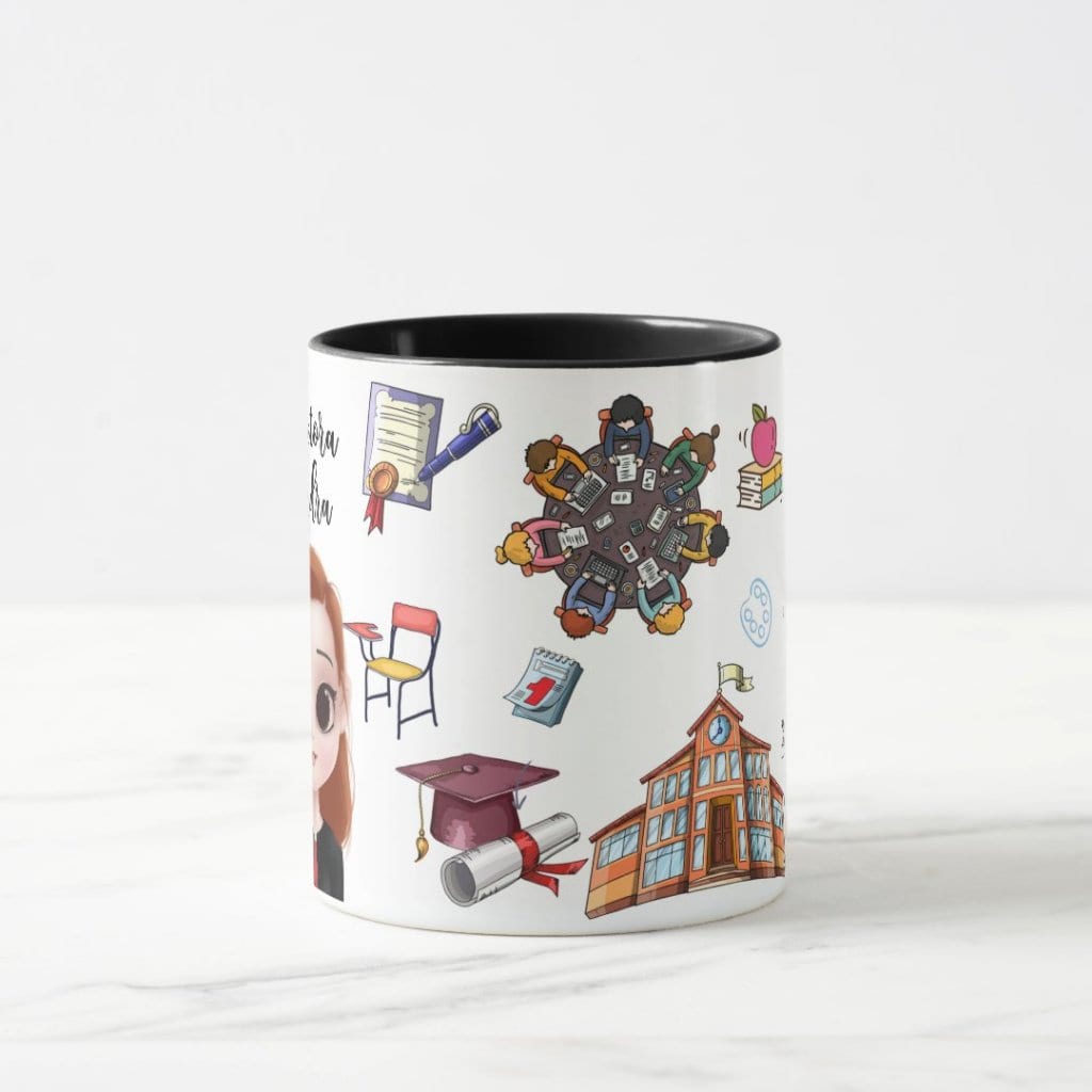 Caneca Presente Criativo Personalizado para Diretora Escolar