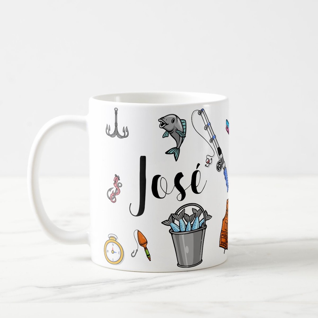 Caneca Personalizada Masculina para Pescador Pescaria