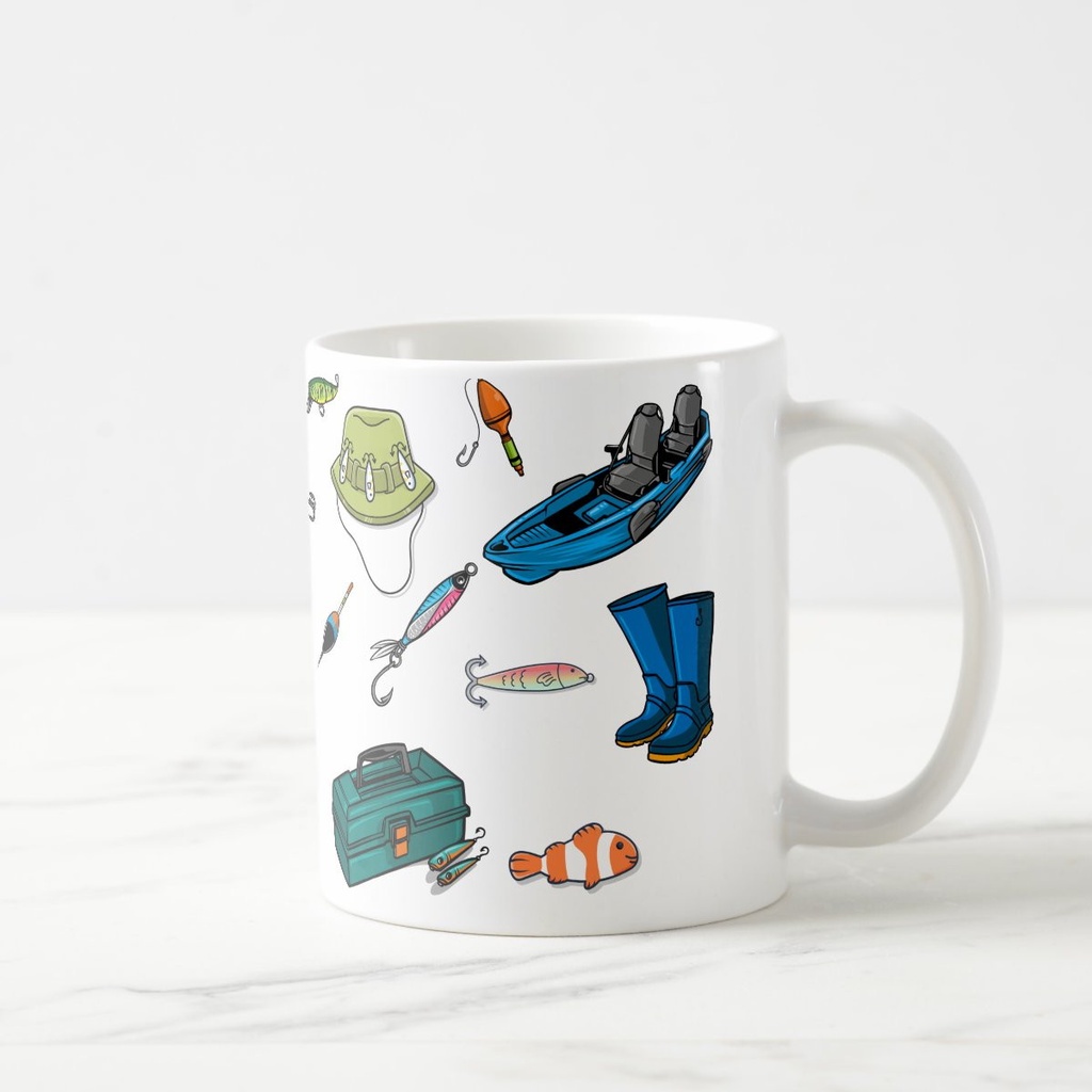Caneca Personalizada Masculina para Pescador Pescaria