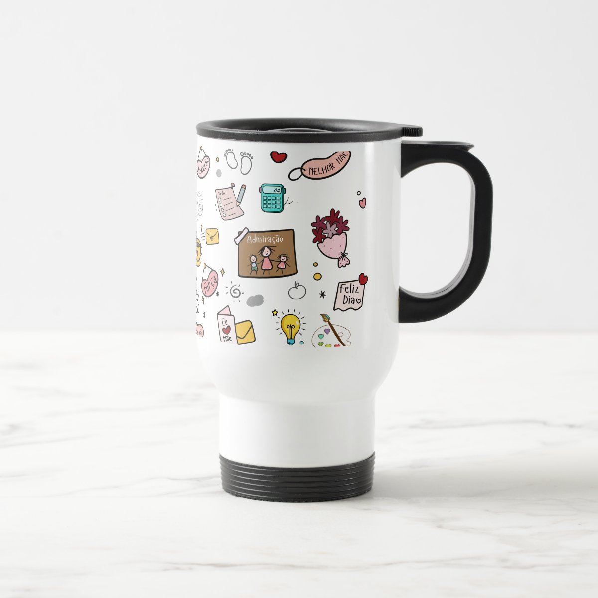 Caneca Mãe Presente Criativo com Avatar - Térmico