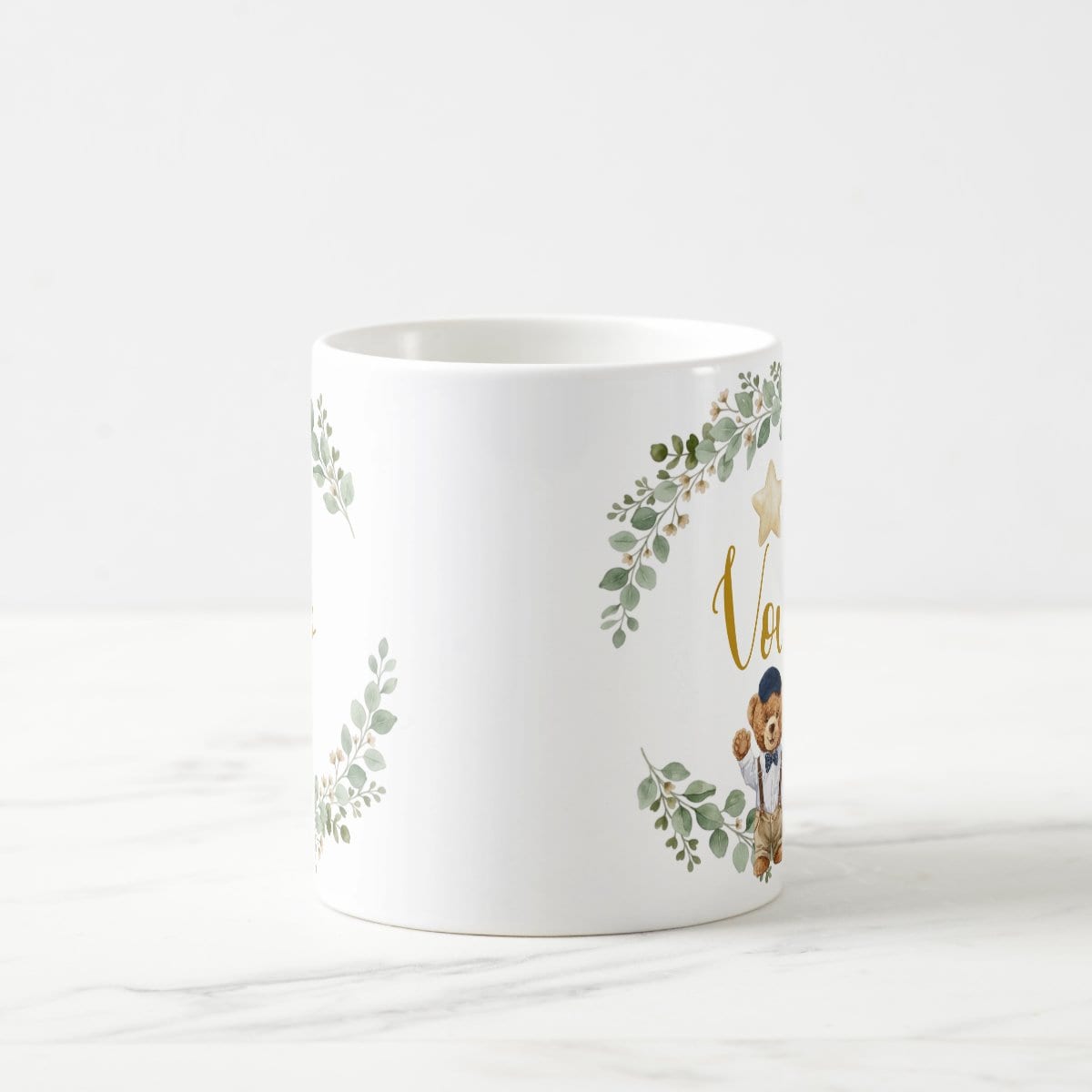 Caneca Vovô Urso Príncipe Pronta Entrega Presente Avô Família