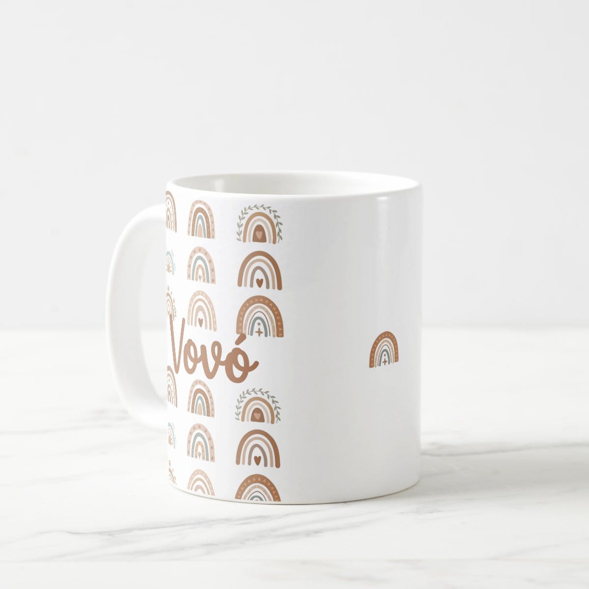 Caneca Vovó Boho Pronta Entrega Família Presente Dia das Mães Avó