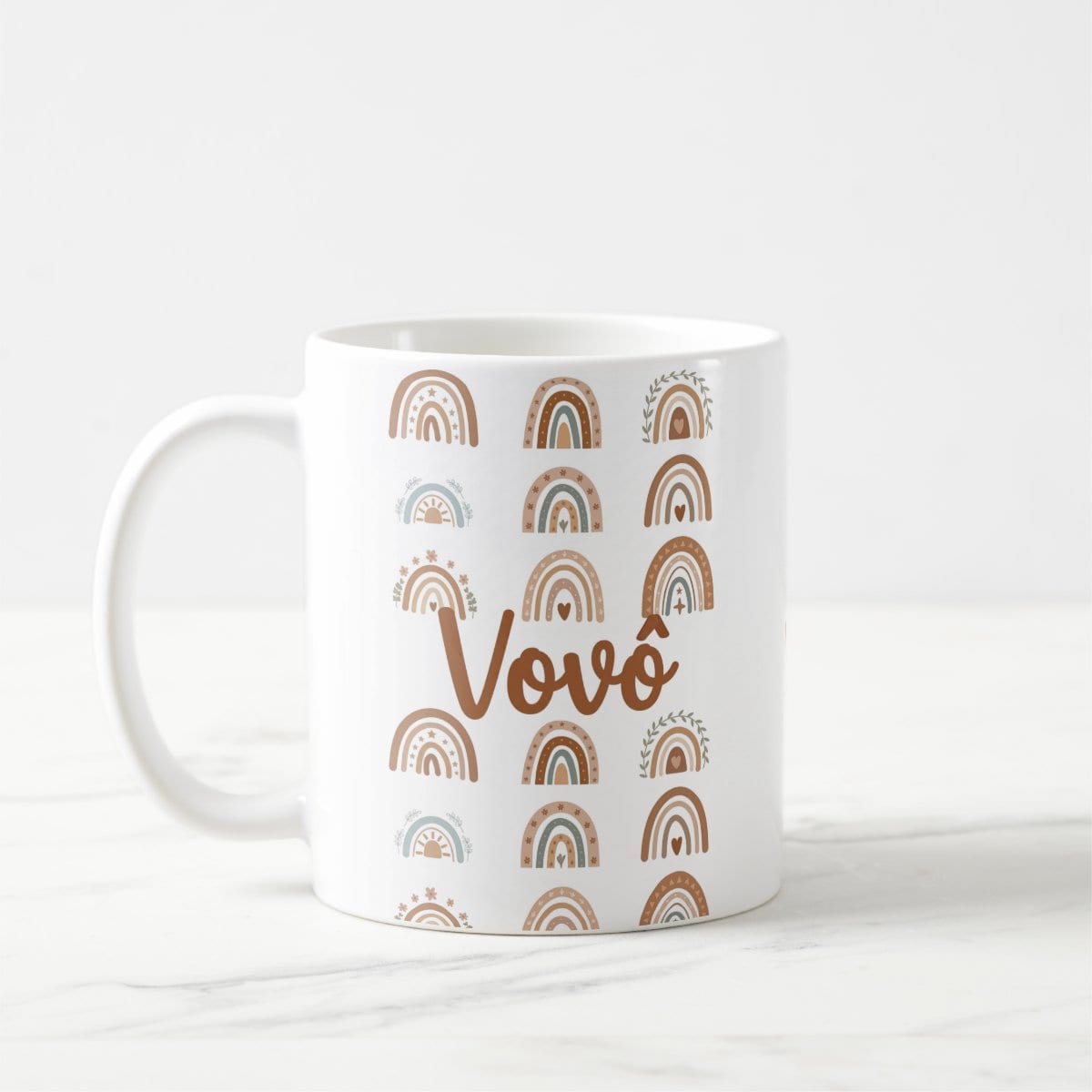 Caneca Vovô Boho Presente para Avô Pronta Entrega Família