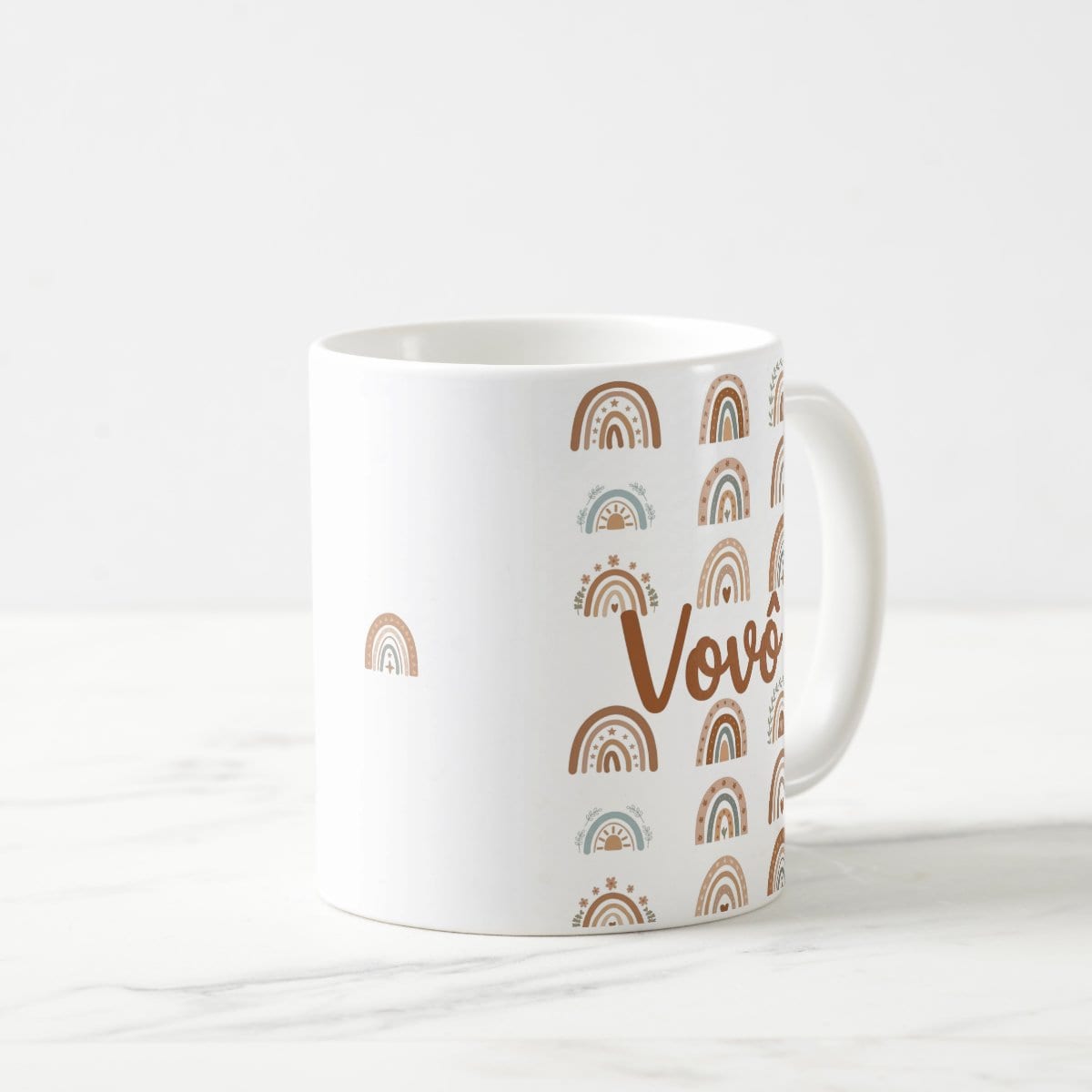 Caneca Vovô Boho Presente para Avô Pronta Entrega Família