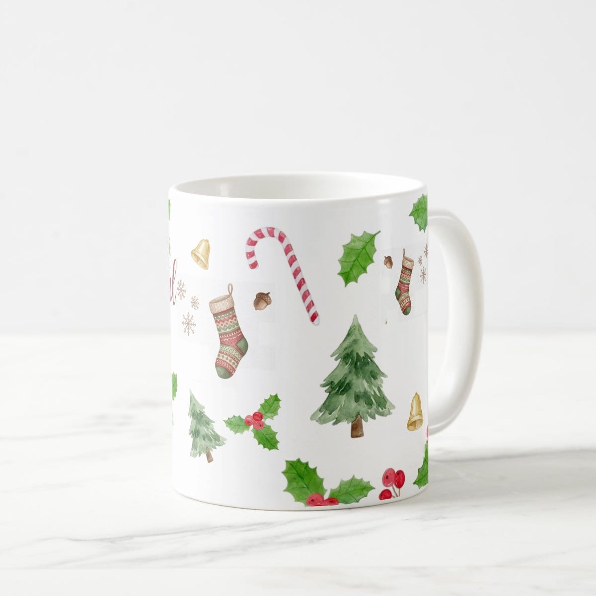 Caneca Pronta Entrega Mãe Primeiro Natal Presente Família Natalina 🎁