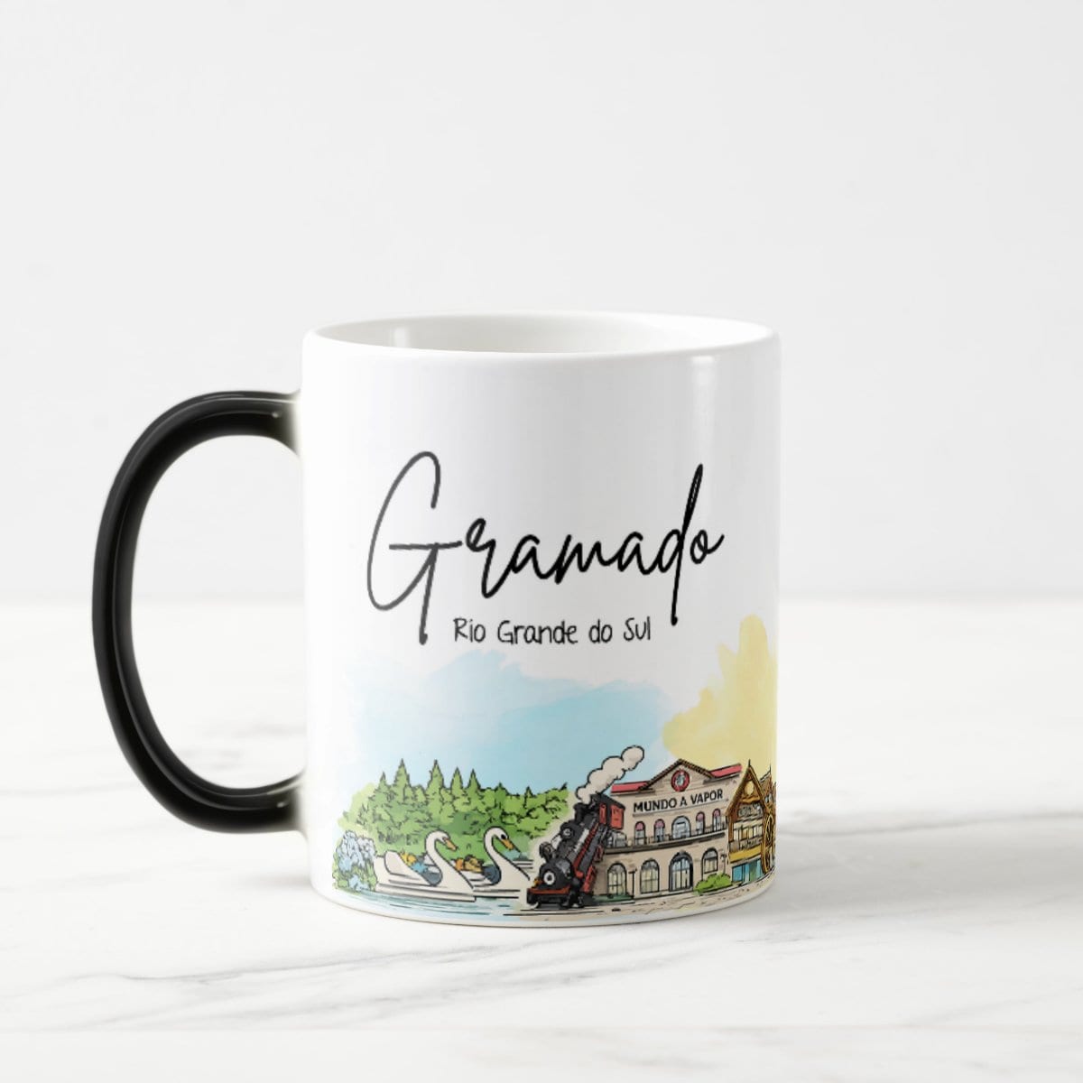 Caneca Lembrança Cidade de Gramado - Rio Grande do Sul - Mágica