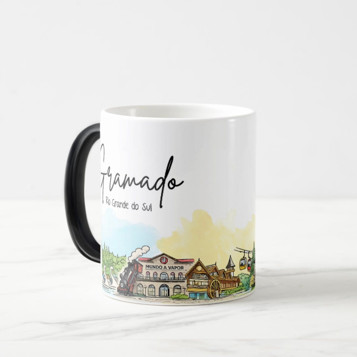 Caneca Lembrança Cidade de Gramado - Rio Grande do Sul - Mágica