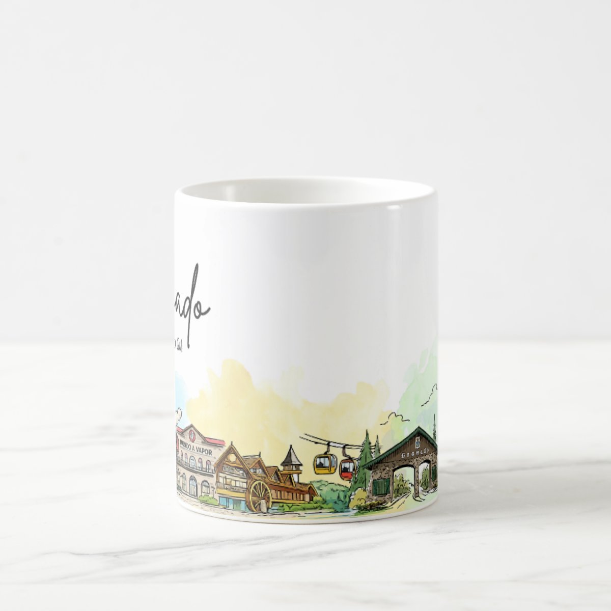 Caneca Lembrança Cidade de Gramado - Rio Grande do Sul - Mágica