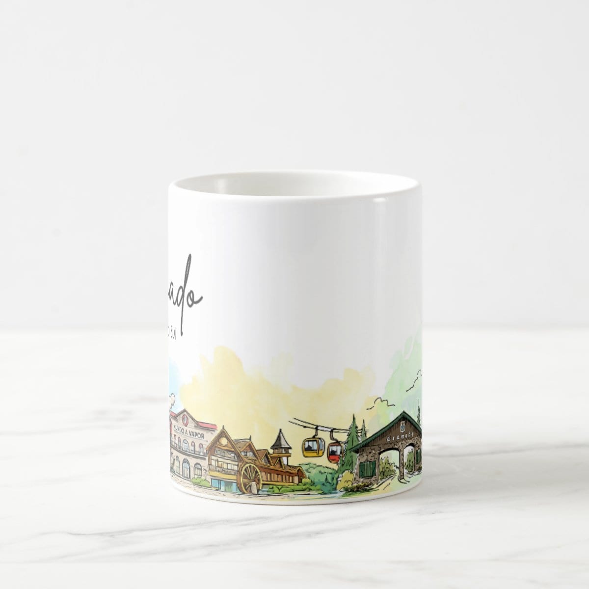 Caneca Lembrança Cidade de Gramado - Rio Grande do Sul - Mágica