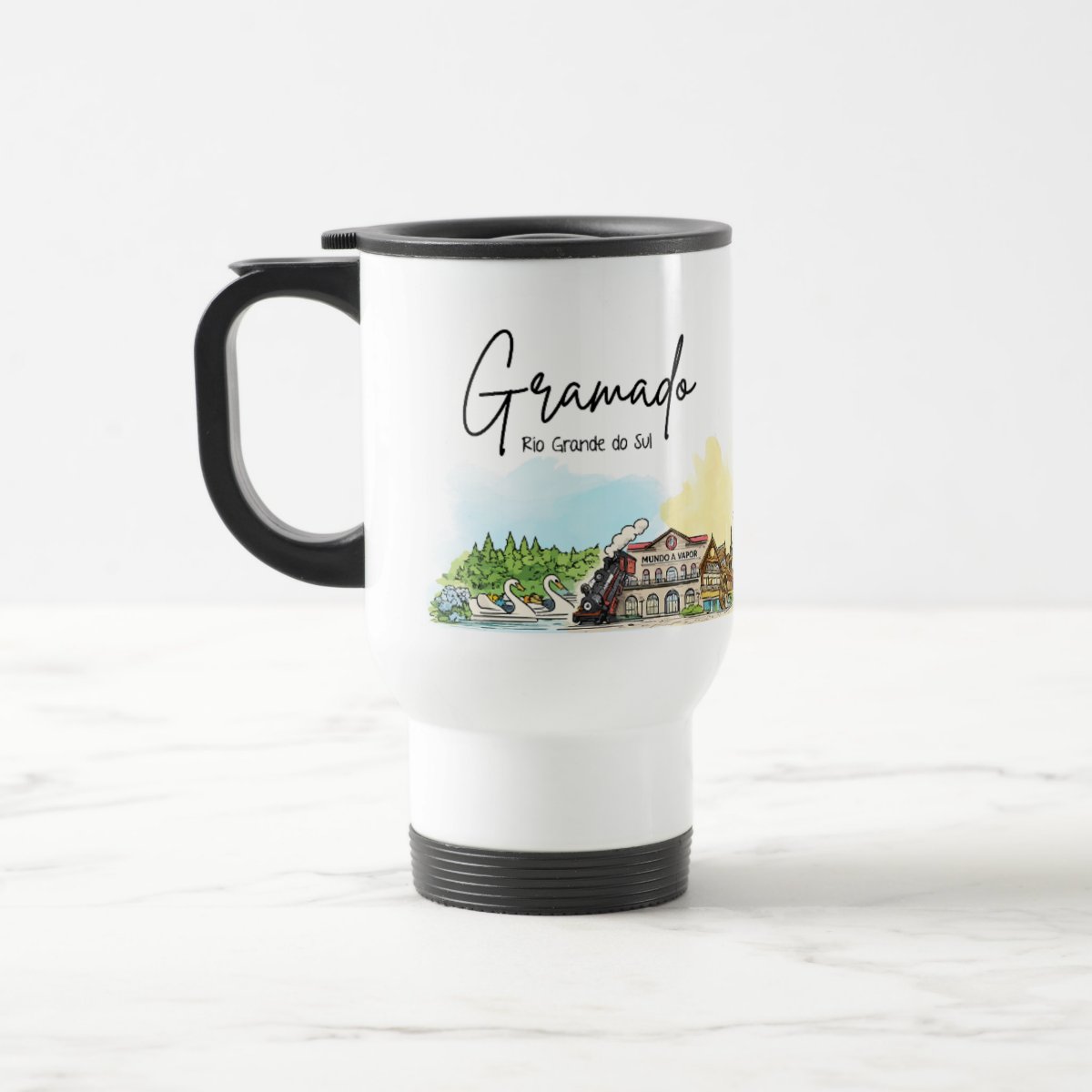 Caneca Lembrança Cidade de Gramado - Rio Grande do Sul - Térmico