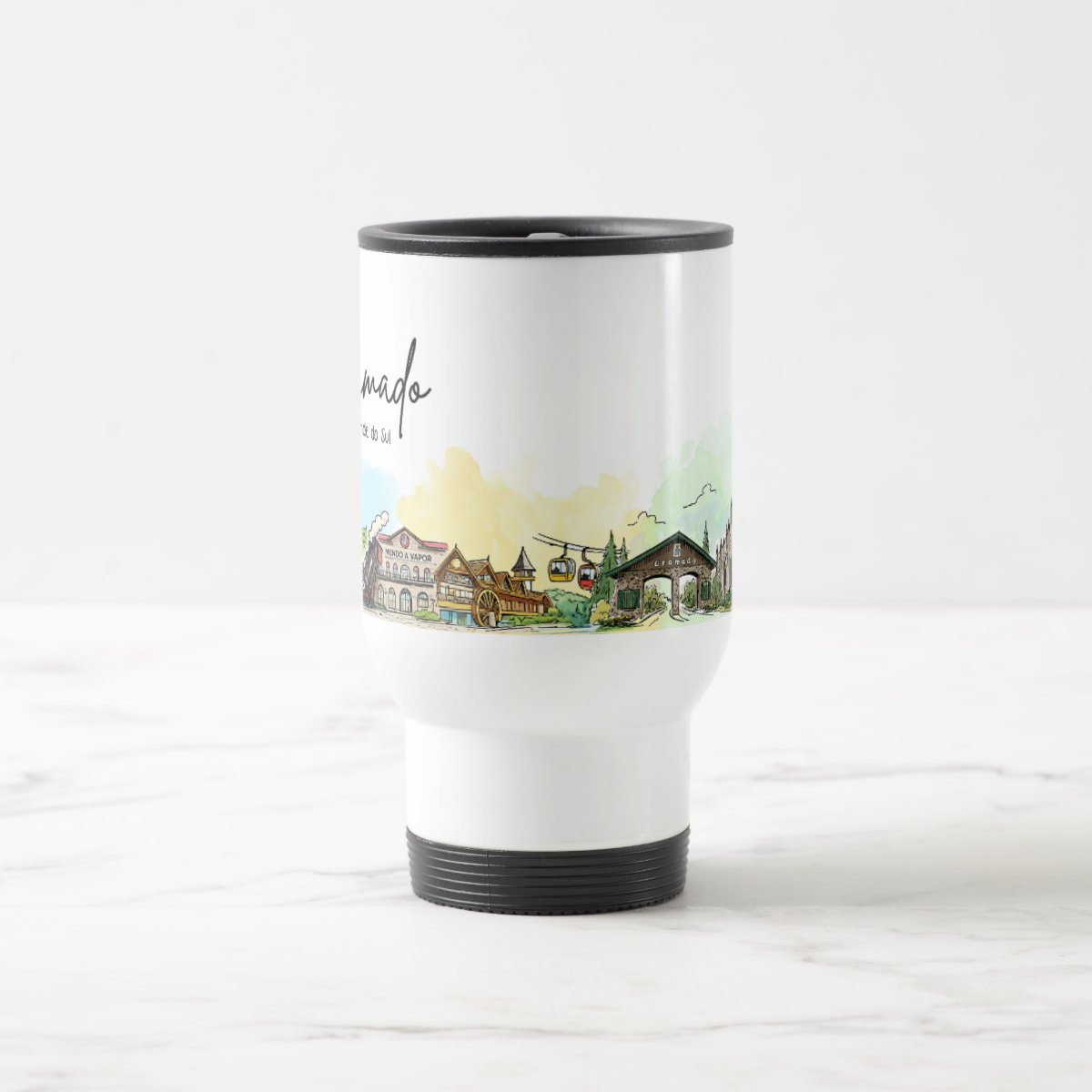 Caneca Lembrança Cidade de Gramado - Rio Grande do Sul - Térmico
