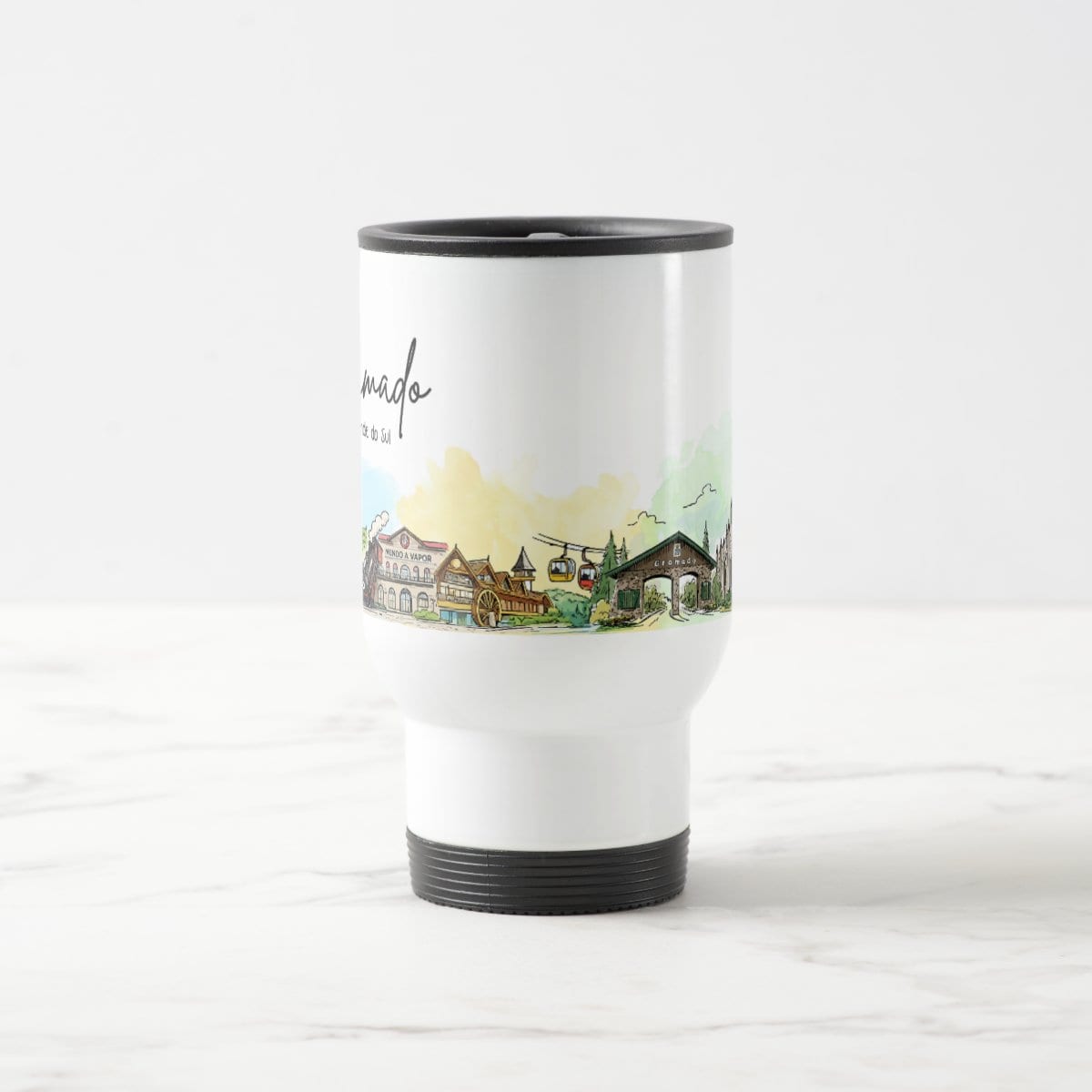 Caneca Lembrança Cidade de Gramado - Rio Grande do Sul - Térmico