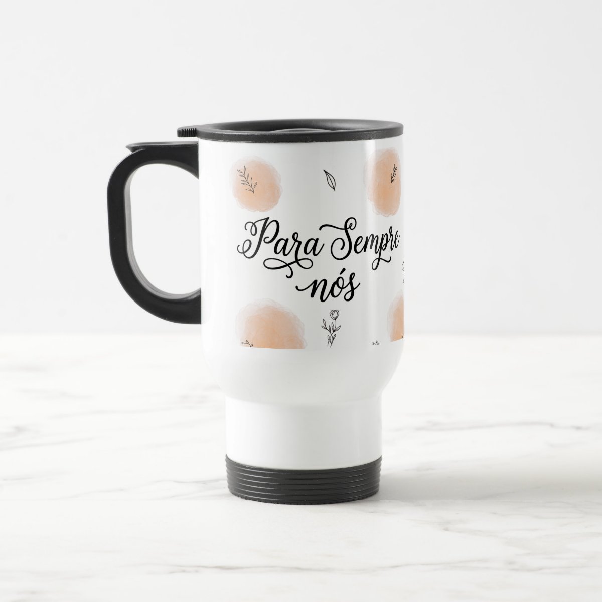 Caneca Casal com Frase Para Sempre Nós - Dia dos Namorados - Térmico