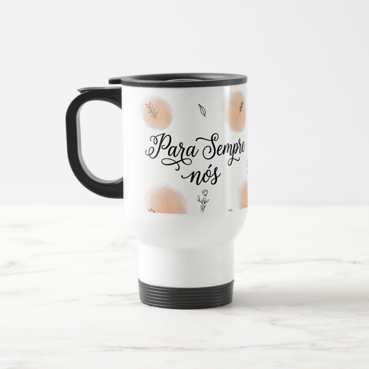 Caneca Casal com Frase Para Sempre Nós - Dia dos Namorados - Térmico