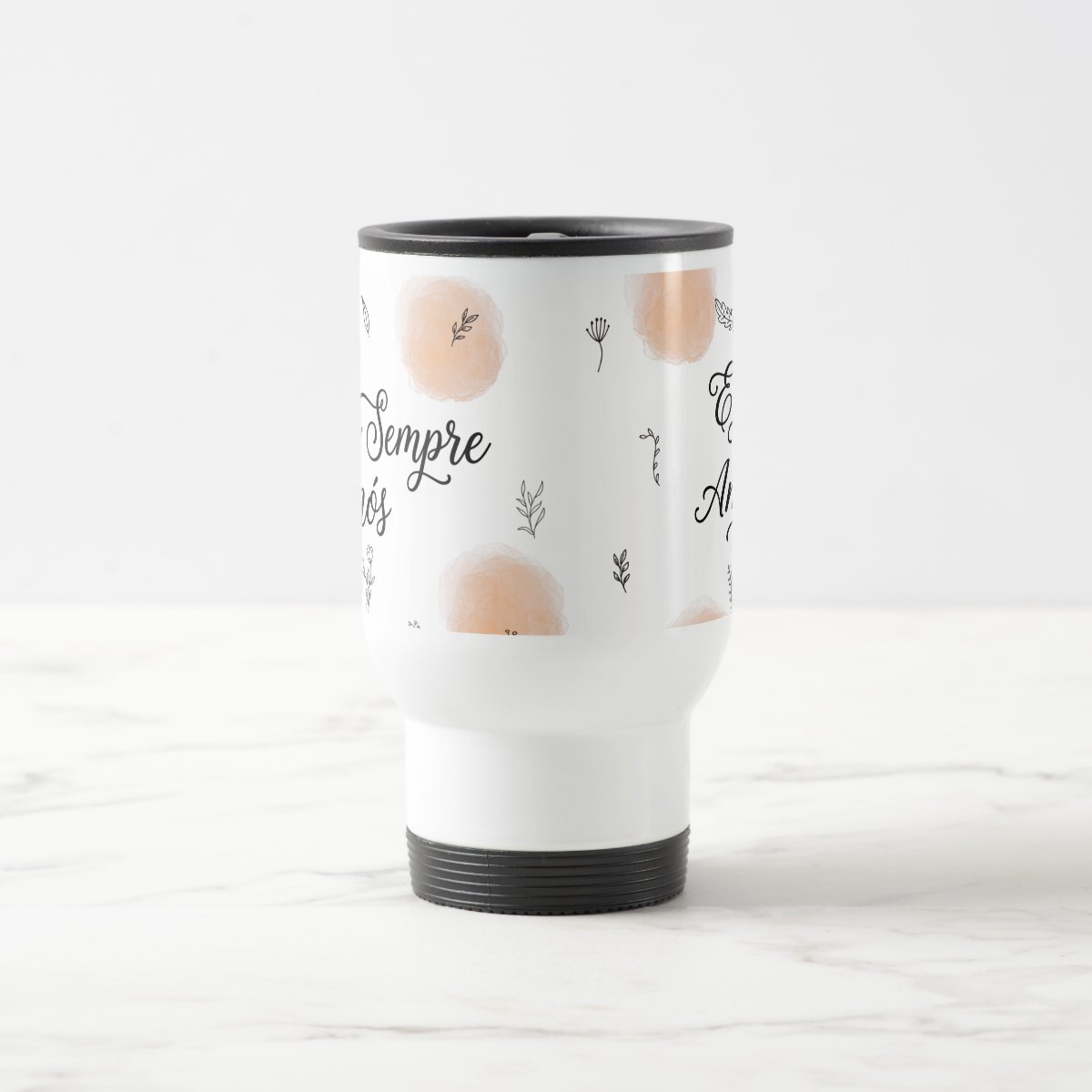 Caneca Casal com Frase Para Sempre Nós - Dia dos Namorados - Térmico
