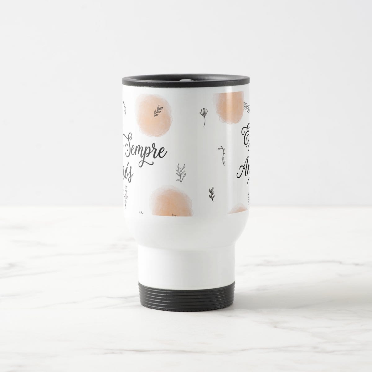 Caneca Casal com Frase Para Sempre Nós - Dia dos Namorados - Térmico