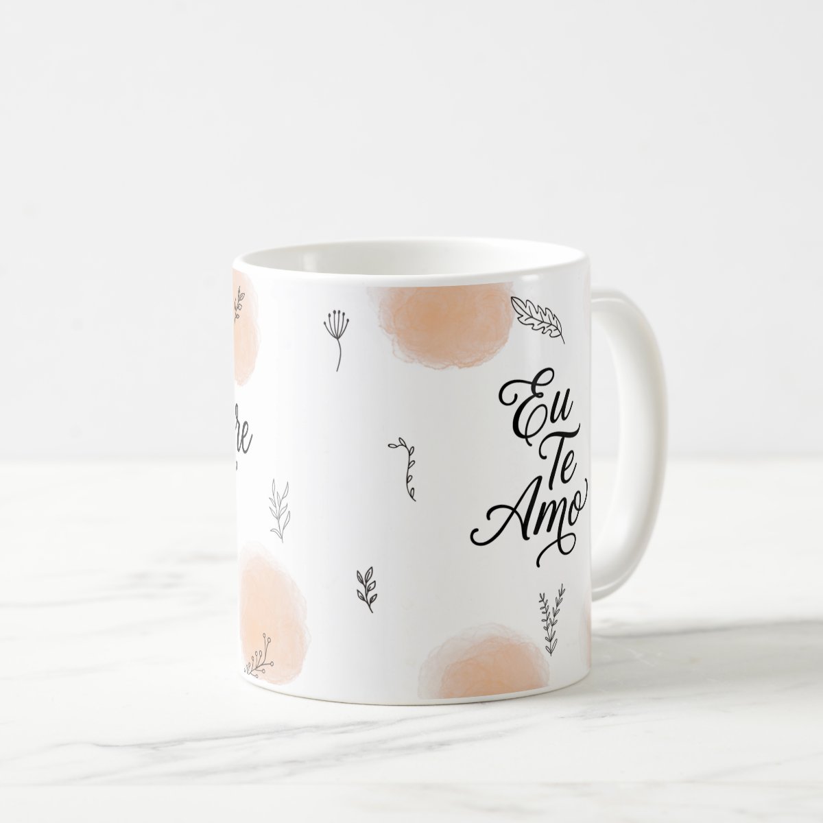 Caneca Casal com Frase Para Sempre Nós - Dia dos Namorados - Branca