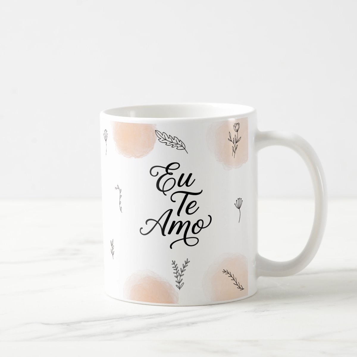 Caneca Casal com Frase Para Sempre Nós - Dia dos Namorados - Branca