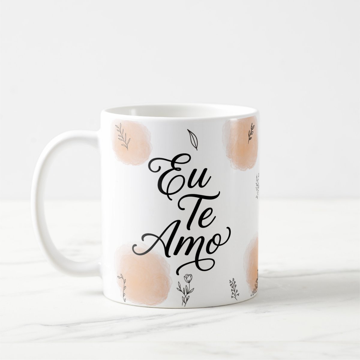 Caneca Personalizada Declação de Amor Eu Te Amo - Branca - Outros (Casal)
